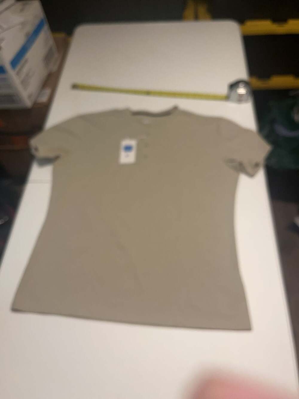 ICEMOOD Cooling Tech Dry-Fit Henley Shirt Tan Size XL